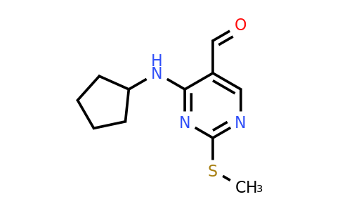 211245-64-6 | 4-(Cyclopentylamino)-2-(methylthio)pyrimidine-5-carbaldehyde