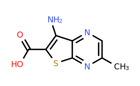 2123445-28-1 | 7-Amino-3-methylthieno[2,3-b]pyrazine-6-carboxylic acid
