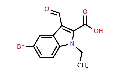 2137629-33-3 | 5-Bromo-1-ethyl-3-formyl-1H-indole-2-carboxylic acid