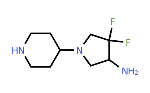 2169481-35-8 | 3-Pyrrolidinamine, 4,4-difluoro-1-(4-piperidinyl)-