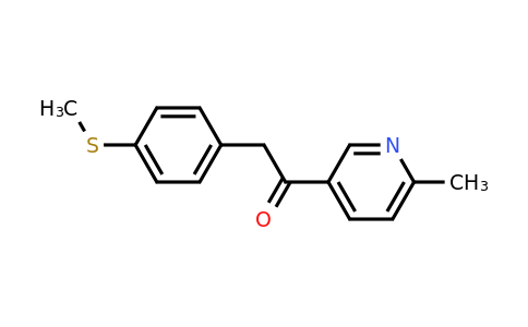 221615-72-1 | 1-(6-Methylpyridin-3-yl)-2-(4-(methylthio)phenyl)ethanone