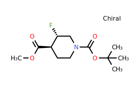 2281867-54-5 | (3S,4S)-1-tert-butyl 4-methyl 3-fluoropiperidine-1,4-dicarboxylate