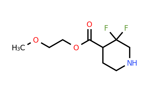 2296509-45-8 | 4-Piperidinecarboxylic acid, 3,3-difluoro-, 2-methoxyethyl ester