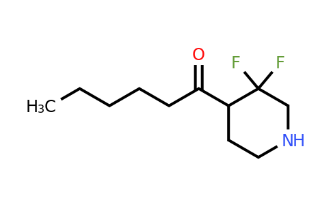 2296509-63-0 | 1-Hexanone, 1-(3,3-difluoro-4-piperidinyl)-