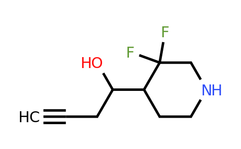 2299338-67-1 | 1-(3,3-difluoropiperidin-4-yl)but-3-yn-1-ol