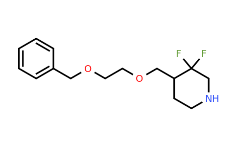 2299546-27-1 | Piperidine, 3,3-difluoro-4-[[2-(phenylmethoxy)ethoxy]methyl]-