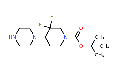 2384221-09-2 | 1-Piperidinecarboxylic acid, 3,3-difluoro-4-(1-piperazinyl)-, 1,1-dimethylethyl ester