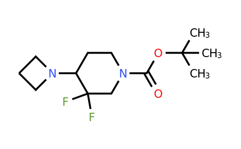 2384275-62-9 | 1-Piperidinecarboxylic acid, 4-(1-azetidinyl)-3,3-difluoro-, 1,1-dimethylethyl ester
