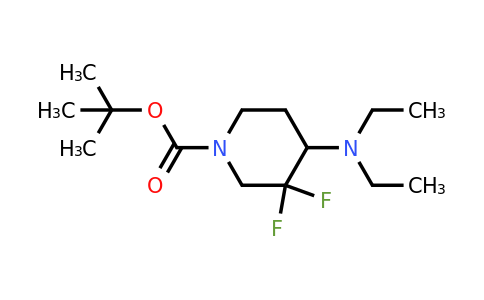 2385674-39-3 | 1-Piperidinecarboxylic acid, 4-(diethylamino)-3,3-difluoro-, 1,1-dimethylethyl ester
