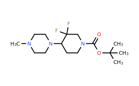 2386592-79-4 | 1-Piperidinecarboxylic acid, 3,3-difluoro-4-(4-methyl-1-piperazinyl)-, 1,1-dimethylethyl ester