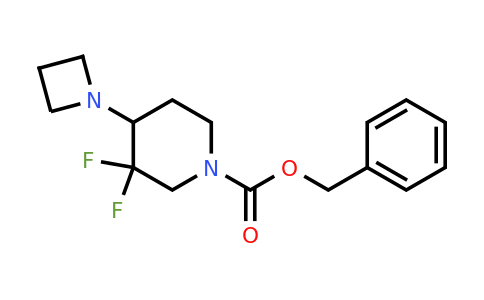 2386642-75-5 | 1-Piperidinecarboxylic acid, 4-(1-azetidinyl)-3,3-difluoro-, phenylmethyl ester