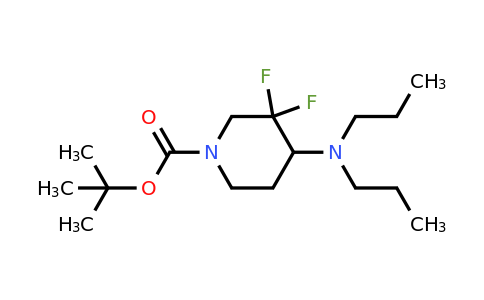 2387322-47-4 | 1-Piperidinecarboxylic acid, 4-(dipropylamino)- 3,3-difluoro-, 1,1-dimethylethyl ester