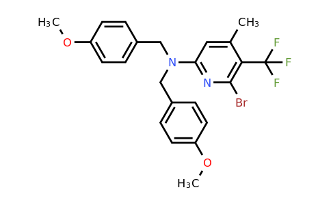 2411793-14-9 | 6-Bromo-N,N-bis(4-methoxybenzyl)-4-methyl-5-(trifluoromethyl)pyridin-2-amine