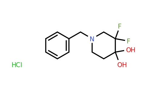 2468620-75-7 | 1-benzyl-3,3-difluoropiperidine-4,4-diol hydrochloride