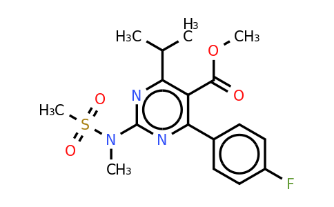 289042-11-1 | Methyl 4-(4-fluorophenyl)-6-isopropyl-2-[(N-methyl-N-methylsulfonyl)amino]pyrimidine-5-carboxylate