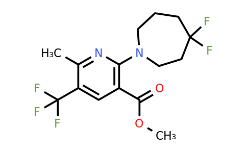 3044008-78-5 | methyl 2-(4,4-difluoroazepan-1-yl)-6-methyl-5-(trifluoromethyl)nicotinate