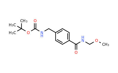 314732-37-1 | tert-Butyl 4-((methoxymethyl)carbamoyl)benzylcarbamate