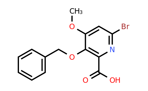 321596-54-7 | 3-(Benzyloxy)-6-bromo-4-methoxypicolinic acid