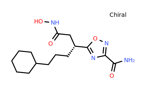 348622-88-8 | 5-[(3R)-6-ciclohexil-1-(hidroxiamino)-1-oxohexan-3-il]-1,2,4-oxadiazol-3-carboxamida