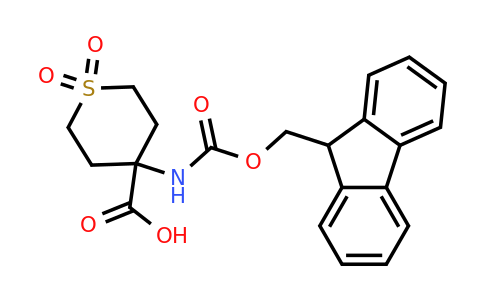 369402-96-0 | 4-((((9H-Fluoren-9-yl)methoxy)carbonyl)amino)tetrahydro-2H-thiopyran-4-carboxylic acid 1,1-dioxide