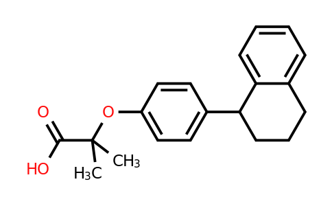3771-19-5 | 2-Methyl-2-(4-(1,2,3,4-tetrahydronaphthalen-1-yl)phenoxy)propanoic acid