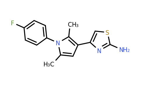 379240-65-0 | 4-[1-(4-Fluorophenyl)-2,5-dimethyl-1H-pyrrol-3-yl]-1,3-thiazol-2-amine