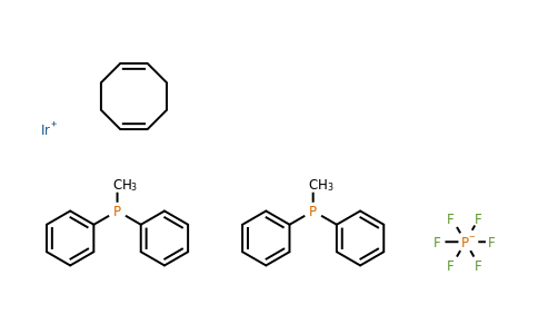 38465-86-0 | (1,5-Cyclooctadiene)bis(methyldiphenylphosphine)iridium(I) hexafluorophosphate