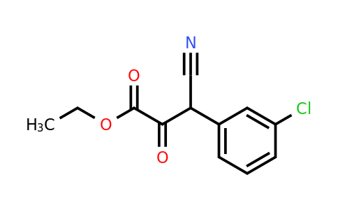 38747-02-3 | Ethyl 3-(3-chlorophenyl)-3-cyano-2-oxopropanoate