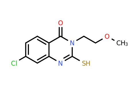 422526-51-0 | 7-Chloro-3-(2-methoxyethyl)-2-sulfanyl-3,4-dihydroquinazolin-4-one