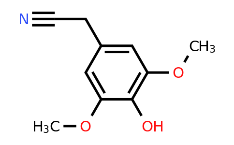 42973-55-7 | 2-(4-Hydroxy-3,5-dimethoxyphenyl)acetonitrile