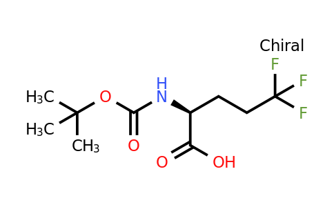 453556-65-5 | (S)-2-((tert-Butoxycarbonyl)amino)-5,5,5-trifluoropentanoic acid