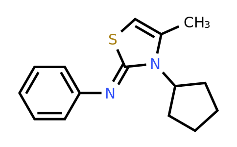 454237-73-1 | 3-Cyclopentyl-4-methyl-N-phenyl-2,3-dihydro-1,3-thiazol-2-imine