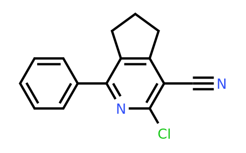 487024-75-9 | 3-Chloro-1-phenyl-6,7-dihydro-5H-cyclopenta[c]pyridine-4-carbonitrile