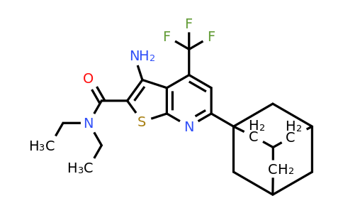 489405-41-6 | 6-(Adamantan-1-yl)-3-amino-N,N-diethyl-4-(trifluoromethyl)thieno[2,3-b]pyridine-2-carboxamide