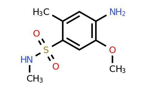 49564-57-0 | 4-Amino-5-methoxy-N,2-dimethylbenzenesulfonamide