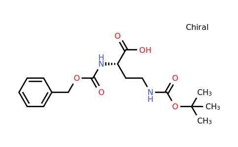 49855-91-6 | (S)-2-(((Benzyloxy)carbonyl)amino)-4-((tert-butoxycarbonyl)amino)butanoic acid