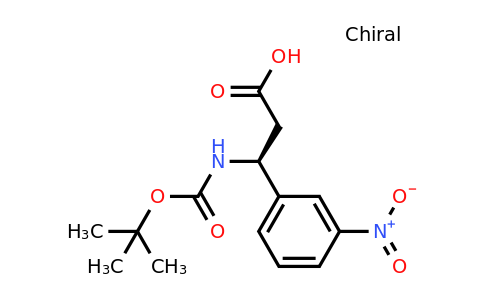 500770-84-3 | (S)-3-((tert-Butoxycarbonyl)amino)-3-(3-nitrophenyl)propanoic acid