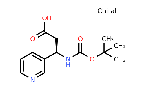 500788-96-5 | (R)-3-((tert-Butoxycarbonyl)amino)-3-(pyridin-3-yl)propanoic acid