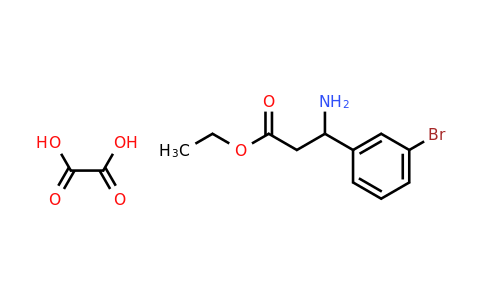 502841-91-0 | Ethyl 3-amino-3-(3-bromophenyl)propanoate oxalic acid