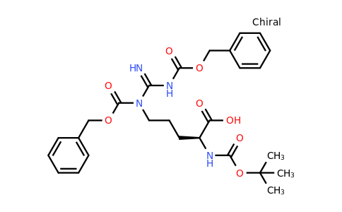 51219-19-3 | (S)-5-(1,3-Bis((benzyloxy)carbonyl)guanidino)-2-((tert-butoxycarbonyl)amino)pentanoic acid