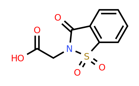 52188-11-1 | (1,1-Dioxido-3-oxo-1,2-benzisothiazol-2(3H)-yl)acetic acid