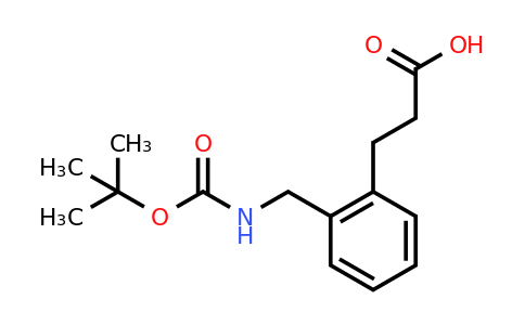 52727-66-9 | 3-[2-(([(tert-Butoxy)carbonyl]amino)methyl)phenyl]propanoic acid