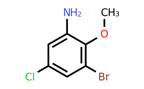 569688-63-7 | 3-Bromo-5-chloro-2-methoxyaniline