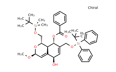 588693-55-4 | Benzoato de (1S,3S,5R,8S,8aR)-1-(((terc-butildimetilsilil)oxi)metil)-7-(((terc-butildifenilsilil)oxi)metil)-5-hidroxi-3-metoxi-3,5,8,8a-tetrahidro-1H-isocromen-8-ilo