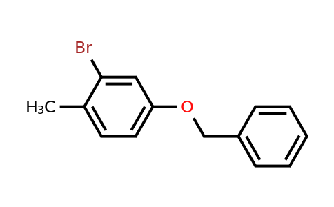 60710-40-9 | 4-(Benzyloxy)-2-bromo-1-methylbenzene