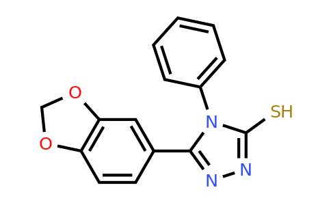 61066-46-4 | 5-(2H-1,3-Benzodioxol-5-yl)-4-phenyl-4H-1,2,4-triazole-3-thiol