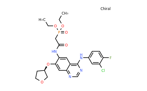 618061-77-1 | (R)-Diethyl (2-((4-((3-chloro-4-fluorophenyl)amino)-7-((tetrahydrofuran-3-yl)oxy)quinazolin-6-yl)amino)-2-oxoethyl)phosphonate