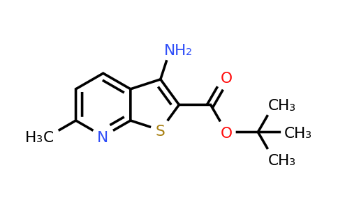 625366-89-4 | Tert-butyl 3-amino-6-methylthieno[2,3-b]pyridine-2-carboxylate
