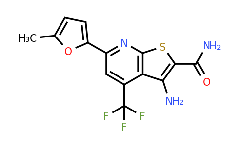 625377-66-4 | 3-Amino-6-(5-methylfuran-2-yl)-4-(trifluoromethyl)thieno[2,3-b]pyridine-2-carboxamide