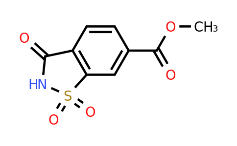 63633-85-2 | Methyl 1,1,3-trioxo-2,3-dihydro-1,2-benzothiazole-6-carboxylate